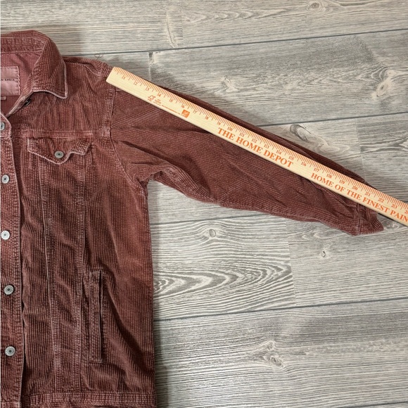 American Eagle Corduroy Women’s Shacket size Medium Blush/Rust Color - Picture 7 of 10